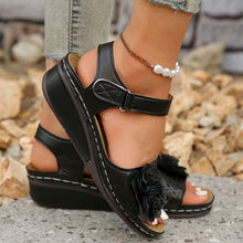 Cargar imagen en el visor de la galería, Women&#39;s Summer Hollow Flower Platform Sandals
