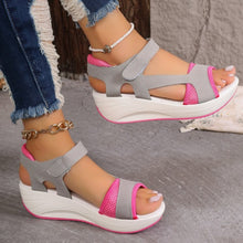 Load image into Gallery viewer, Sandals Women&#39;s Summer New Middle Heel Muffin Wedge Heel Fish Mouth Heel Women&#39;s Sandals
