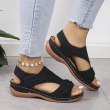 Cargar imagen en el visor de la galería, 2024 New Retro Casual Flower Wedge Women&#39;s Sandals
