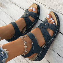 Cargar imagen en el visor de la galería, 2024 Women&#39;s Summer New Hollow Velcro Sandals
