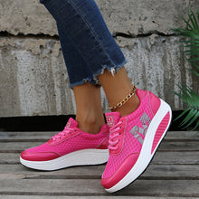 Cargar imagen en el visor de la galería, Autumn women&#39;s mesh thick-soled sports shoes
