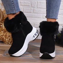 Cargar imagen en el visor de la galería, Short-calf suede warm and height-increasing cotton boots
