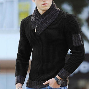 Men Turtleneck Winter Warm Cotton Pullovers Sweaters