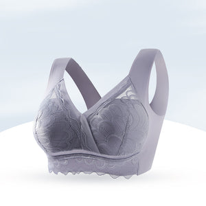 Women's thin no wire lace bra