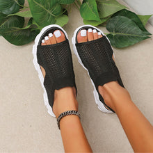 Cargar imagen en el visor de la galería, Women&#39;s Knitted Elastic Platform Casual Sandals
