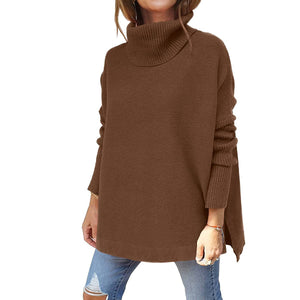 Soft Cotton Stand Collar Large Size Long Sleeve Tops Ladies Jumper Loose Tunic Casual T-Shirts