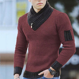 Men Turtleneck Winter Warm Cotton Pullovers Sweaters