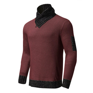 Men Turtleneck Winter Warm Cotton Pullovers Sweaters