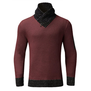 Men Turtleneck Winter Warm Cotton Pullovers Sweaters