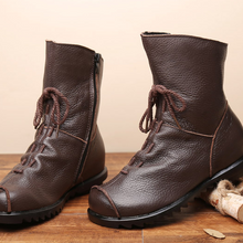 Cargar imagen en el visor de la galería, New winter low heel warm short boots
