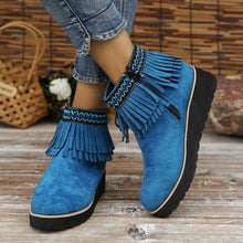 Cargar imagen en el visor de la galería, Womens Booties Casual Ankle Boots Work Women Side Zipper Faux Suede Winter Shoes
