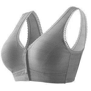 PLUS SIZE COTTON FRONT BUCKLE BRA