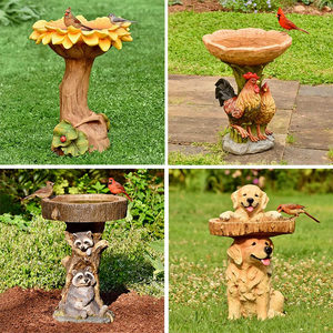 Last Sale 49% OFF🎄Resin Sculpture Bird Feeders