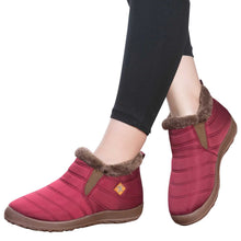 Cargar imagen en el visor de la galería, Women&#39;s winter high top warm fleece thick snow boots
