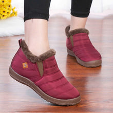 Cargar imagen en el visor de la galería, Women&#39;s winter high top warm fleece thick snow boots
