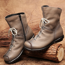 Cargar imagen en el visor de la galería, New winter low heel warm short boots
