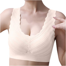 Cargar imagen en el visor de la galería, Women&#39;s Push up No Steel Ring Lace Beautiful Back Bra
