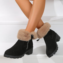 Cargar imagen en el visor de la galería, Women&#39;s Thick Heel Warm and Comfortable Martin Boots
