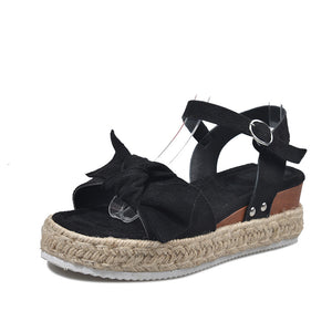 2024 Summer Flat Hemp Rope Sandals for Ladies