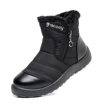 Cargar imagen en el visor de la galería, Women&#39;s Side Zipper Waterproof and Warm Cotton Boots
