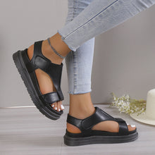 Cargar imagen en el visor de la galería, Ladies Velcro Open Toe Casual Beach Sandals
