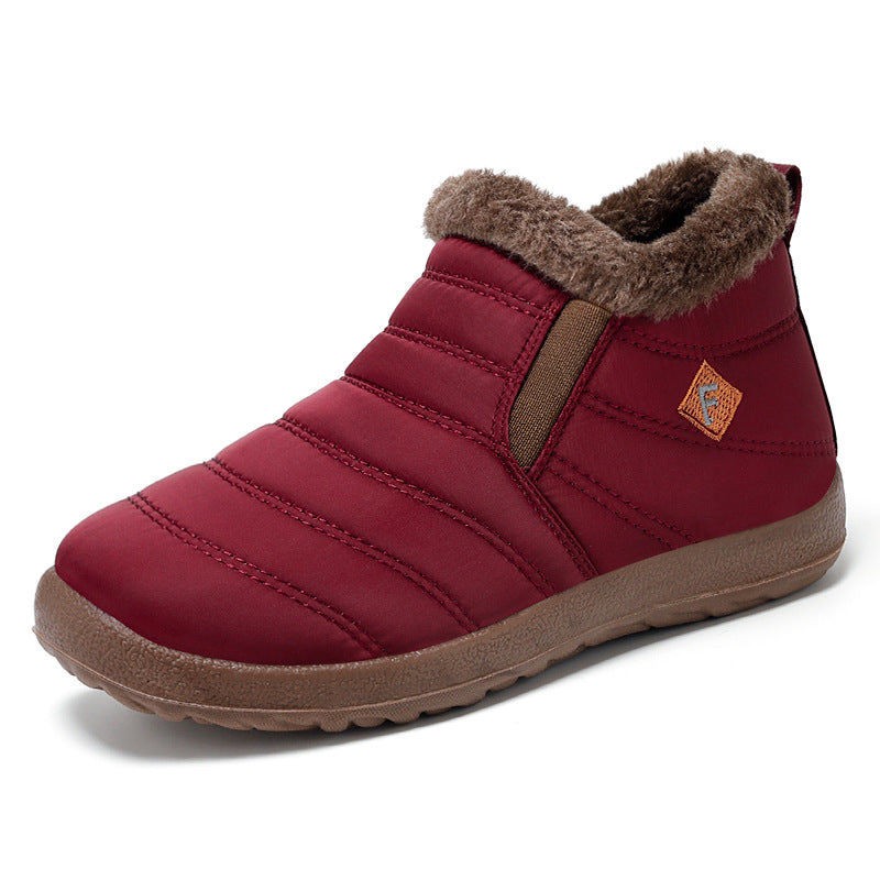 Women's winter high top warm fleece thick snow boots