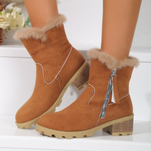 Cargar imagen en el visor de la galería, Women&#39;s Thick Heel Warm and Comfortable Martin Boots
