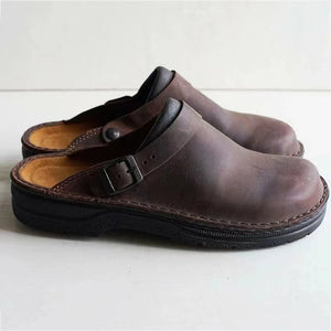 Men's Retro Soft Sole Non-Slip Open Toe Beach Slippers