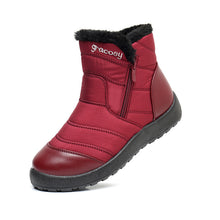 Cargar imagen en el visor de la galería, Women&#39;s Side Zipper Waterproof and Warm Cotton Boots
