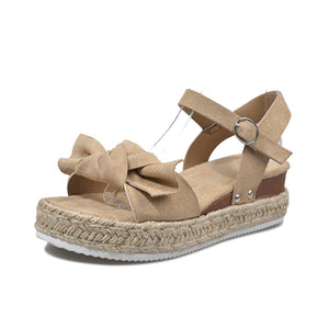 2024 Summer Flat Hemp Rope Sandals for Ladies