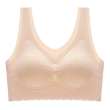 Load image into Gallery viewer, Women&#39;s comfortable latex breathable inner cup sleep bra
