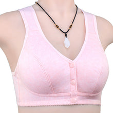 Cargar imagen en el visor de la galería, Ladies Cotton Tank Front Button Bra
