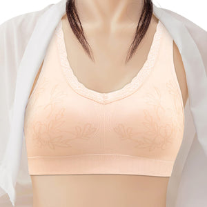 Soft Cup Seamless Push Up Lingerie Middle-Aged Women Underwear