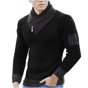 Men Turtleneck Winter Warm Cotton Pullovers Sweaters