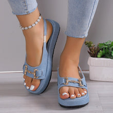 Cargar imagen en el visor de la galería, Women&#39;s Round Toe Open Toe Flat Sandals
