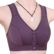 Cargar imagen en el visor de la galería, Ladies Cotton Tank Front Button Bra
