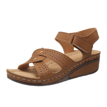 Cargar imagen en el visor de la galería, Women&#39;s Comfort Round Toe Wedge Sandals
