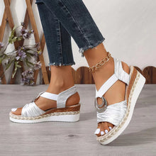 Cargar imagen en el visor de la galería, Women Summer Wedge Fish Mouth Roman Sandals
