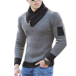 Men Turtleneck Winter Warm Cotton Pullovers Sweaters