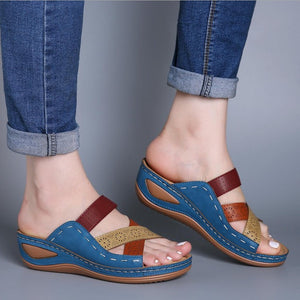 Ladies Summer Wedge Slippers