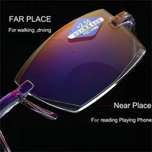 Cargar imagen en el visor de la galería, Sapphire High Hardness Anti Blue Light Intelligent Dual Focus Reading Glasses
