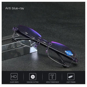 Sapphire High Hardness Anti Blue Light Intelligent Dual Focus Reading Glasses