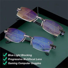 Cargar imagen en el visor de la galería, Sapphire High Hardness Anti Blue Light Intelligent Dual Focus Reading Glasses
