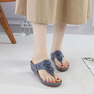 Women's summer non-slip casual wedge slippers