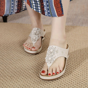 Women's summer non-slip casual wedge slippers