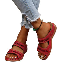 Cargar imagen en el visor de la galería, Ladies Cutout Flat Casual Slippers
