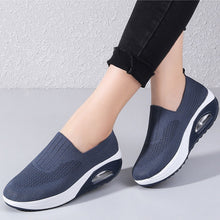 Load image into Gallery viewer, Thick-soled flying woven air cushion women&#39;s shoes
