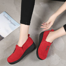 Load image into Gallery viewer, Round toe fly woven mesh thick sole ladies casual shoes
