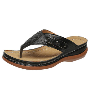 Women's wedge flip flops