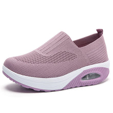 Load image into Gallery viewer, Thick-soled flying woven air cushion women&#39;s shoes
